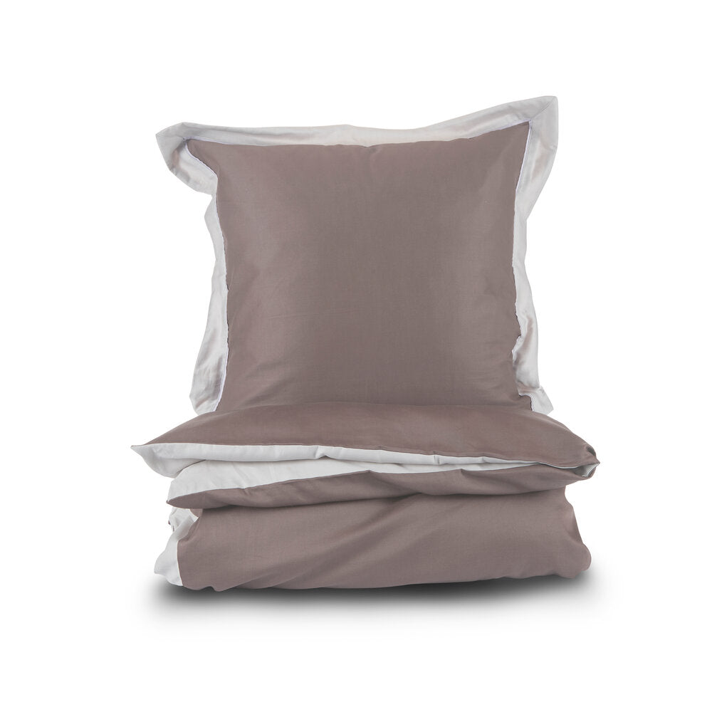 Hotel sengetøj - grå/lysebrun